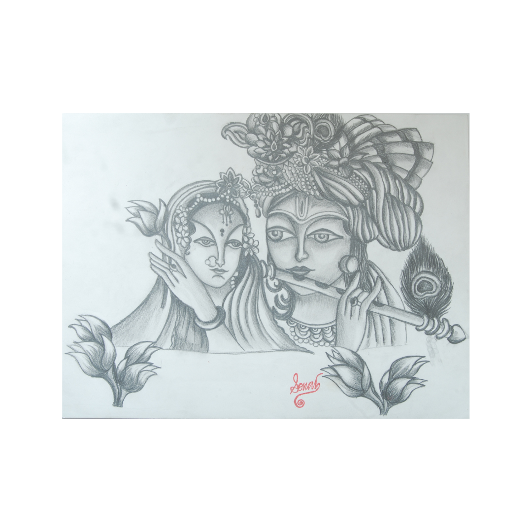 Pencil sketch art - Eliution drawing #lord Krishna | Facebook